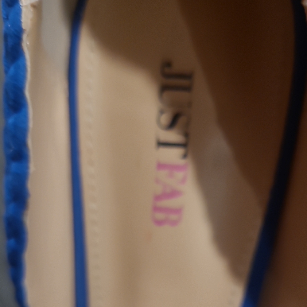JustFab Women's Faux Suede Blue Heels - Picture 10 of 12